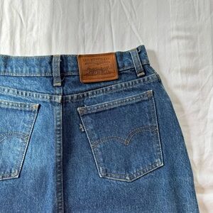 Vintage Levi’s denim midi skirt